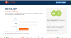 Desktop Screenshot of hejmo.com